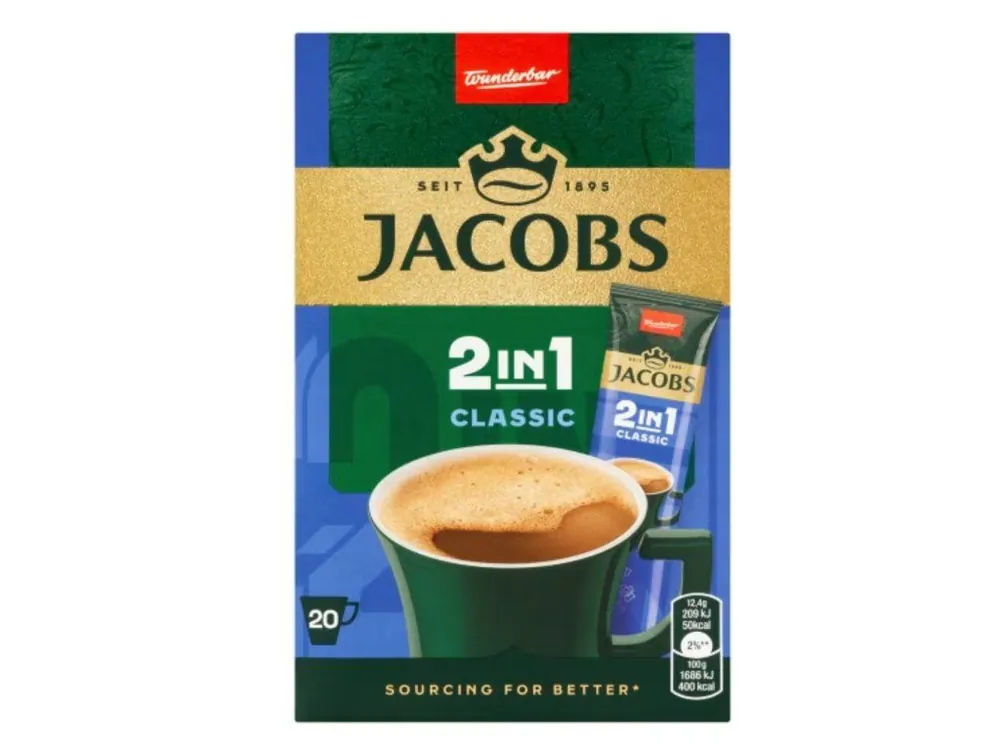 Jacobs Original 2in1 Instant Coffee 20 x 12.4g