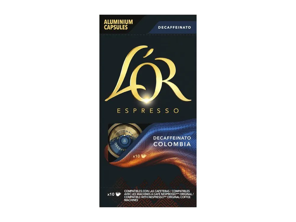 L‘OR Colombia Decaffeinato Caffeine-free ALU capsules for Nespresso® 10 pcs