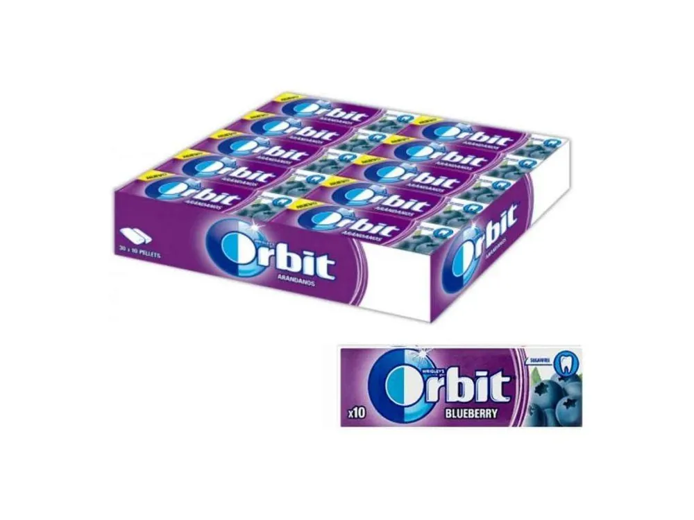 Wrigley‘s Orbit Blueberry Chews 30 pieces x 14g Carton
