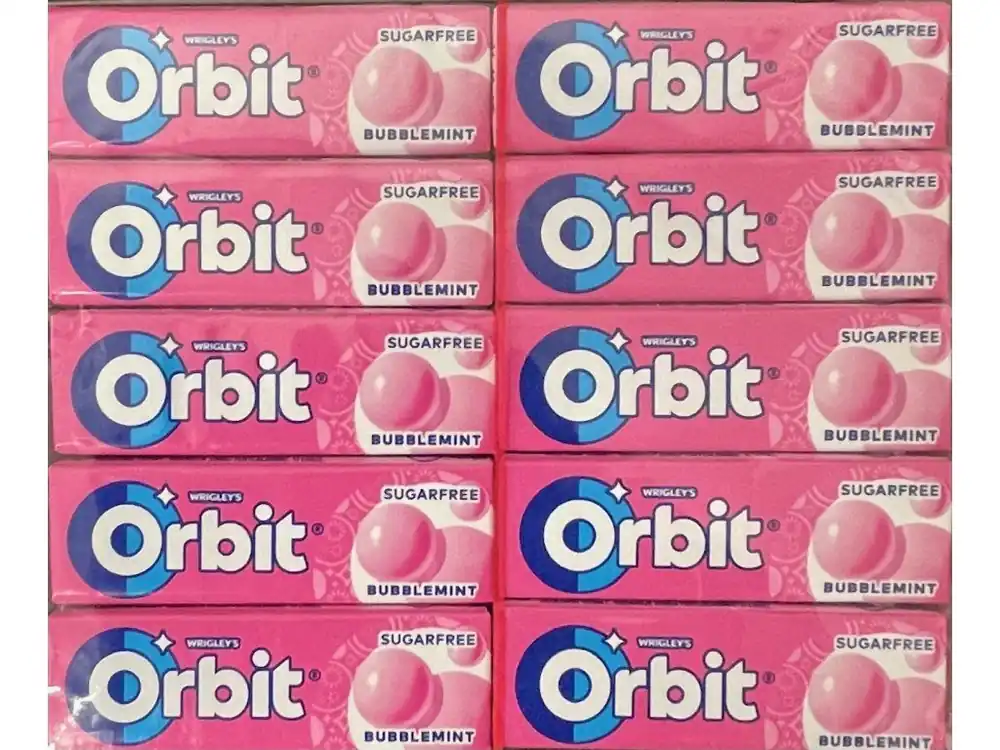 Wrigley‘s Orbit Bubblemint Chews 30 pieces x 14g Carton