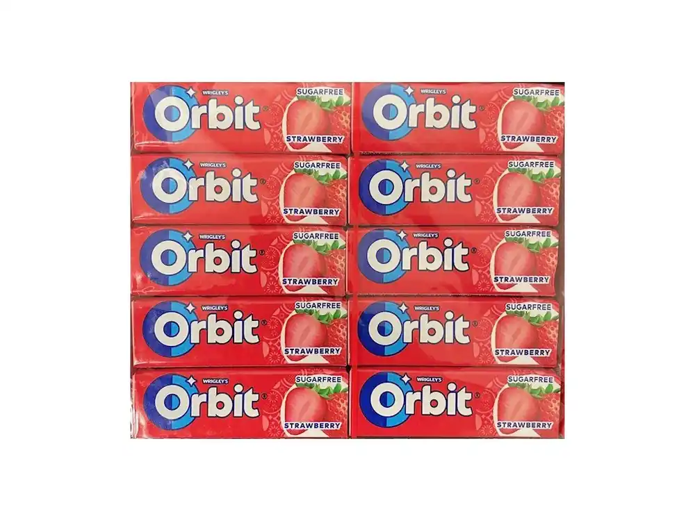 Wrigley‘s Orbit Strawberry Chews 30 pieces x 14g Carton