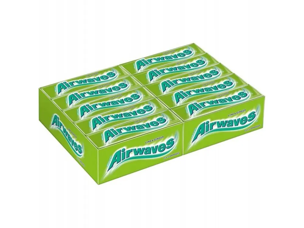 Wrigley‘s Airwaves Lime and Ginger chewing gum Carton 30 pcs 420 g