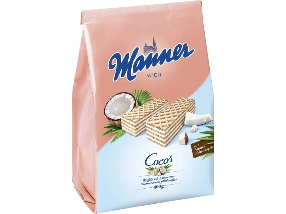Manner crispy wafers with Coconut Cream Filling 400g pack