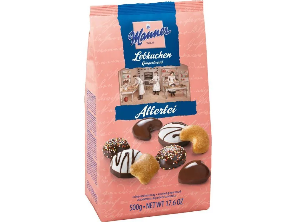 Manner Lebkuchen Allerlei ginger gingerbread 500g