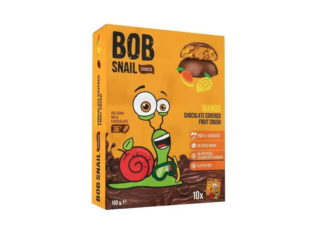 Snail BOB fruit Delicacy in Chocolate Mango 100 g