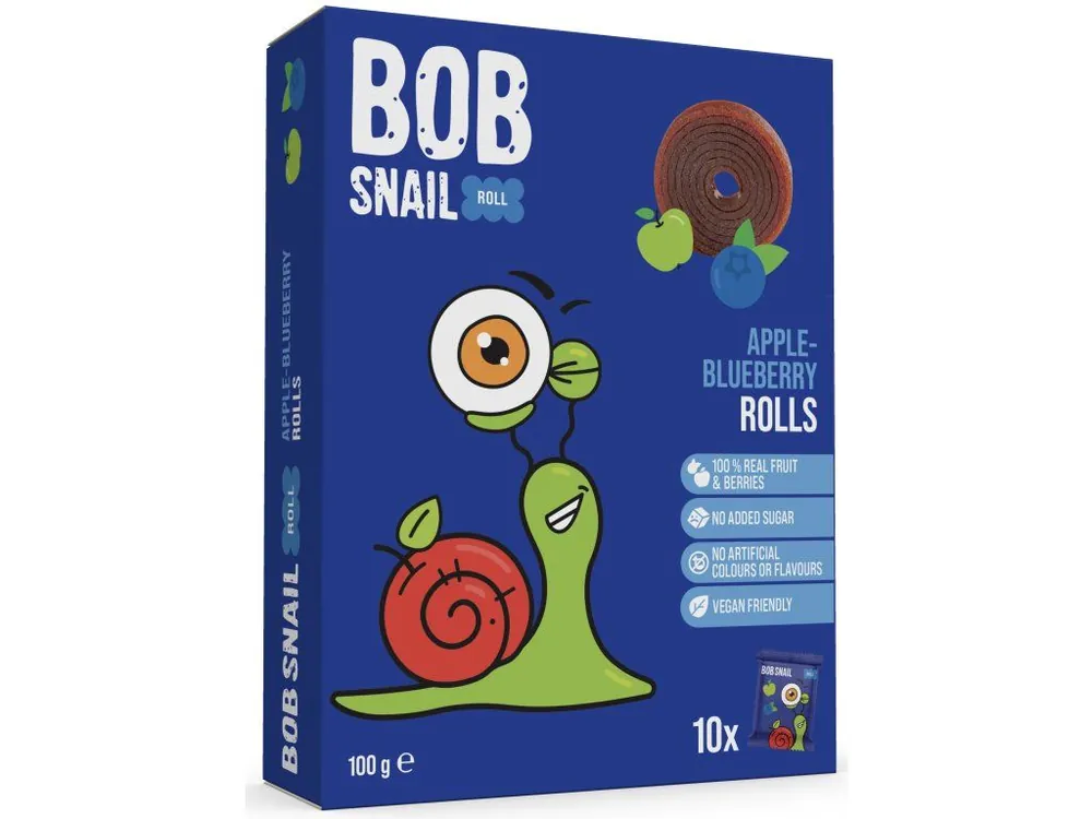 Snail Bob apple-blueberry fruit rolls 100 g