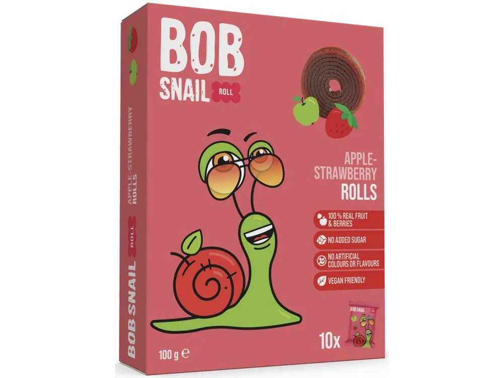 Snail Bob apple-strawberry fruit rolls 100 g