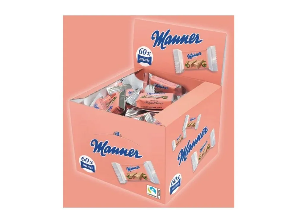 Manner Neapolitaner hazelnut wafers 60 pcs x15g