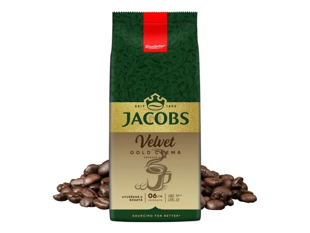 Jacobs Velvet Gold Crema Coffee beans 1kg