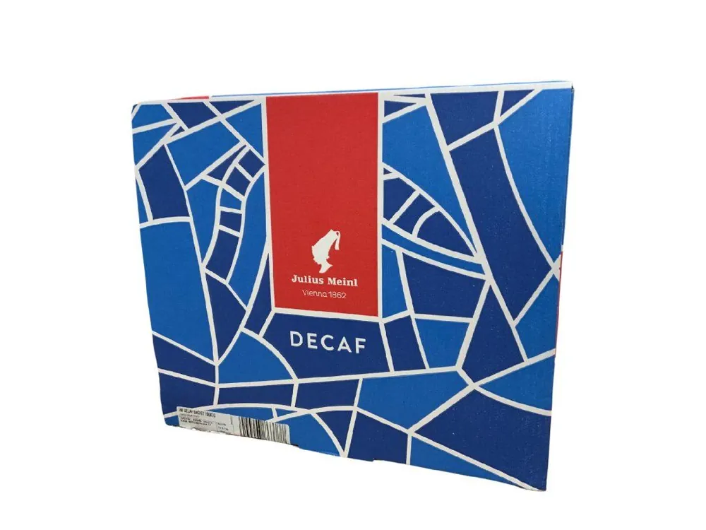 Single portion ground coffee without caffeine Julius Meinl Decaf Vienna 1862 - 7g 100pcs Carton