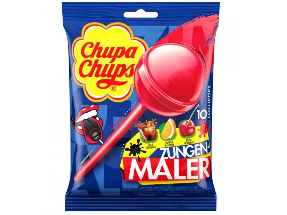 Chupa Chups colored lollipops Zungen-Maler bag 120g