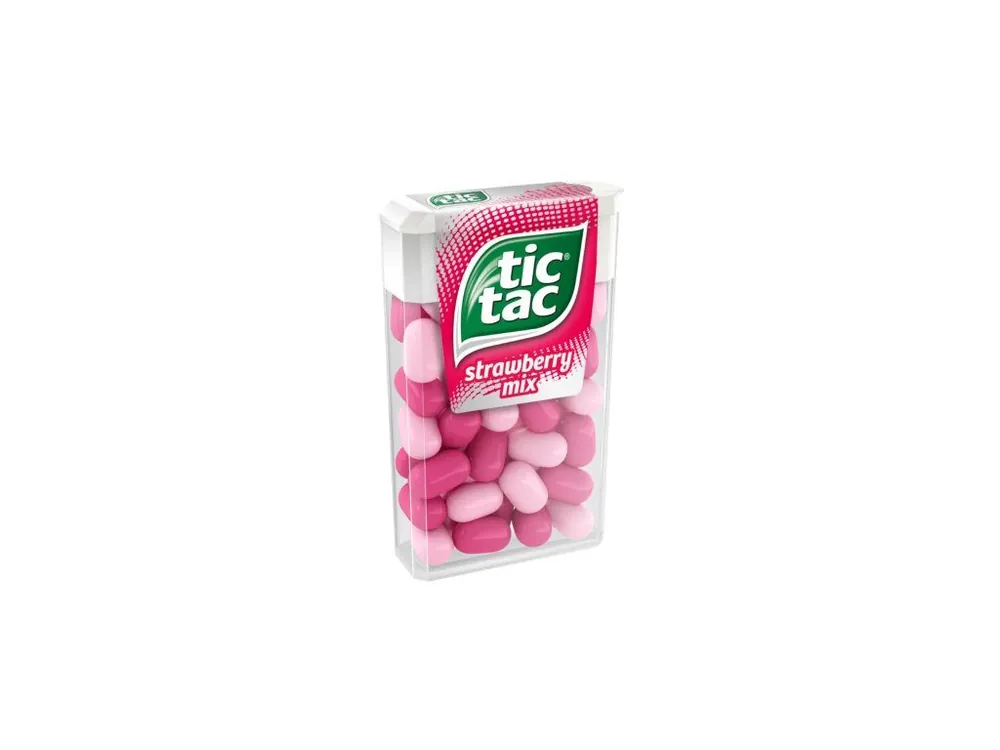 Tic Tac Strawberry Mix candies with strawberry flavor 54g