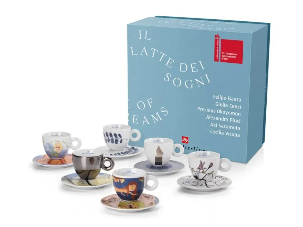 Illy Art Collection BIENNALE 2022 cappuccino cups with saucers 6 x 160 ml
