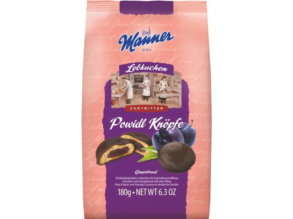Manner gingerbread with plum filling 180g