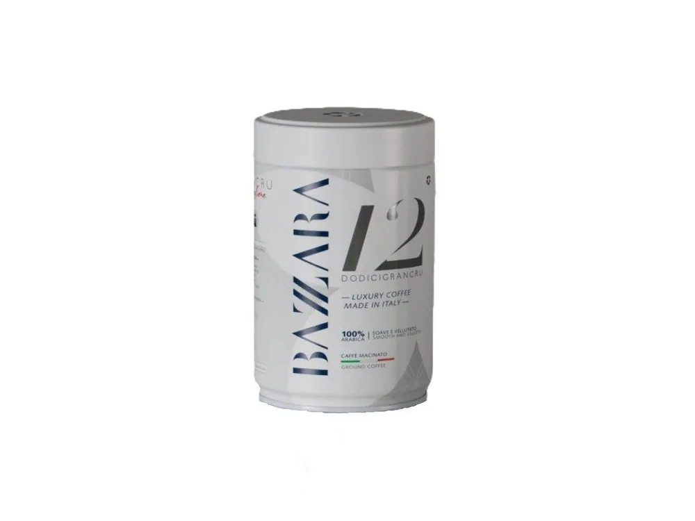 BAZZARA Dodicigrancru Ground Kava tin 250 g