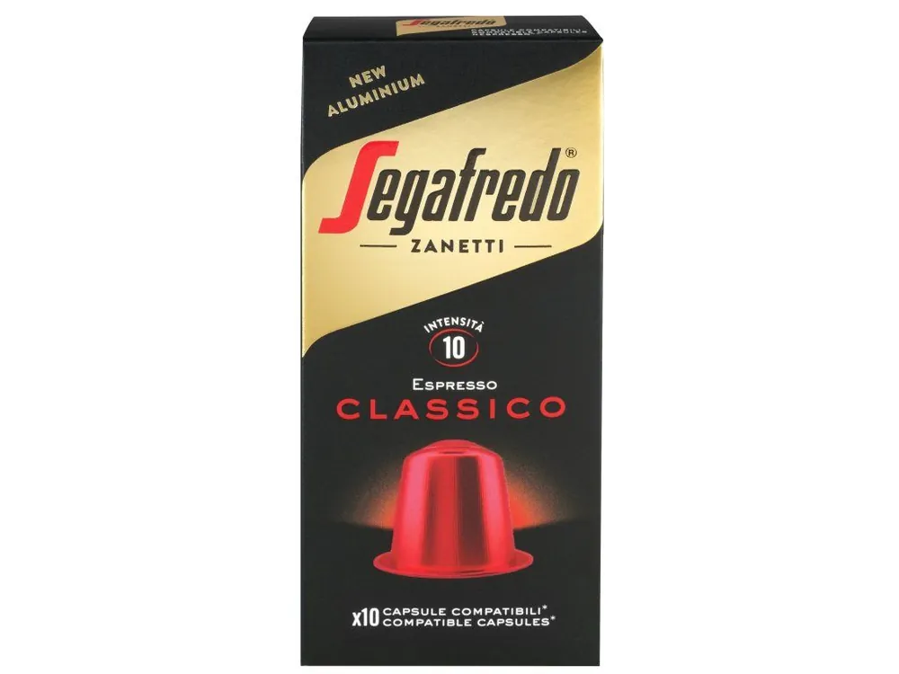 Segafredo Classico aluminum capsules for Nespresso 10 pcs