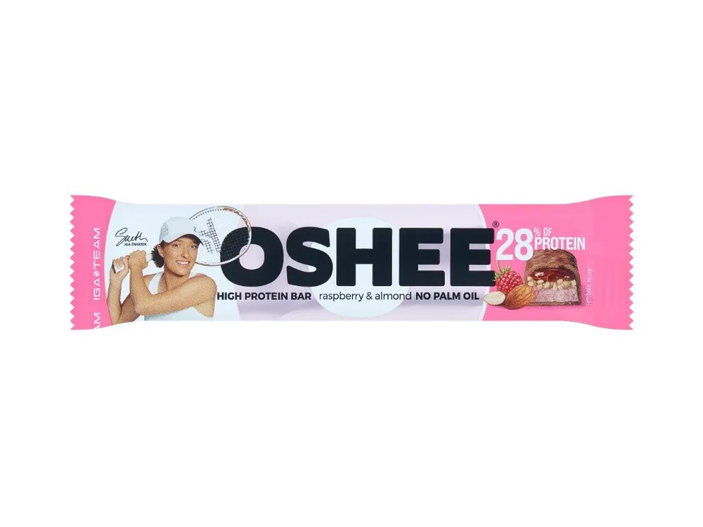 OSHEE protein bar with raspberry and almond flavor 47g
