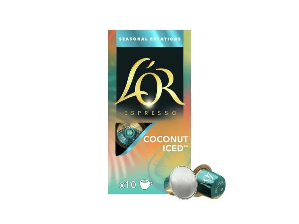 Aluminum Capsules L‘OR Espresso Coconut iced For Nespresso 10 pcs