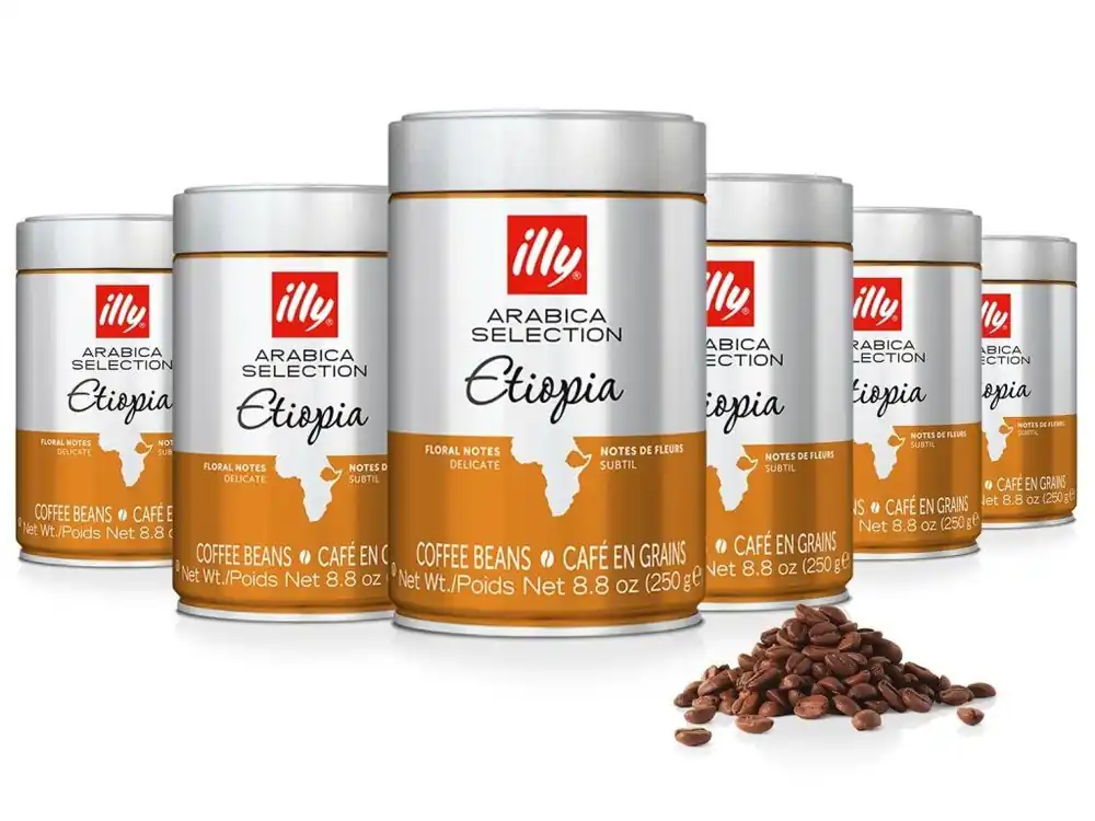 Illy Ethiopia coffee beans 250g 6pcs