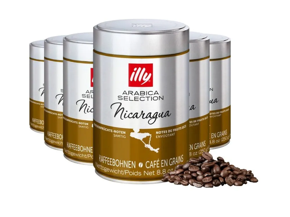 Illy Nicaragua coffee beans 250g 6 pcs