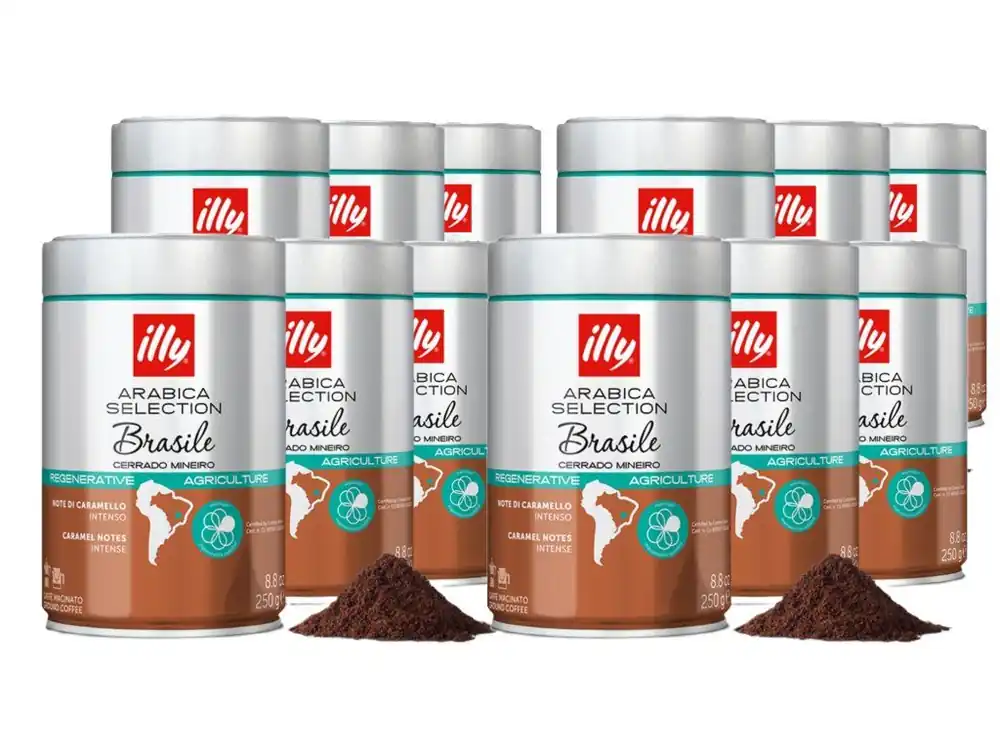 Illy Brasile Cerrado Mineiro ground coffee 250g 12 pcs