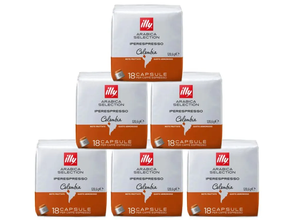 Illy IperEspresso Colombia capsules pack 6x18pcs