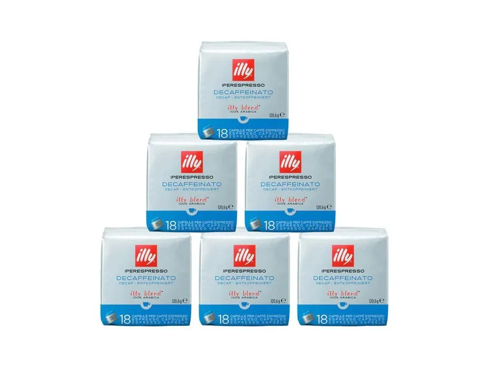 Illy IperEspresso Decaffeinated decaffeinated coffee pack 6x18 pieces