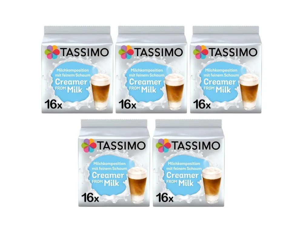 Tassimo Creamer From Milk milk concentrate capsules 16pcs carton 5 packs