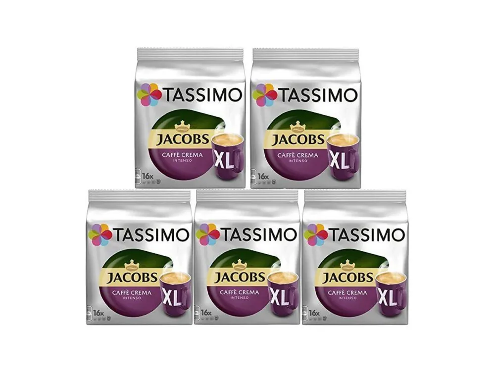 Tassimo Jacobs Caffé Crema Intenso XL 16 pcs carton 5 packs