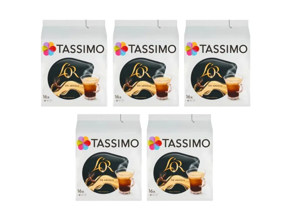 Tassimo L‘OR Café Lungo Absolu capsules 16 pcs carton 5 packs
