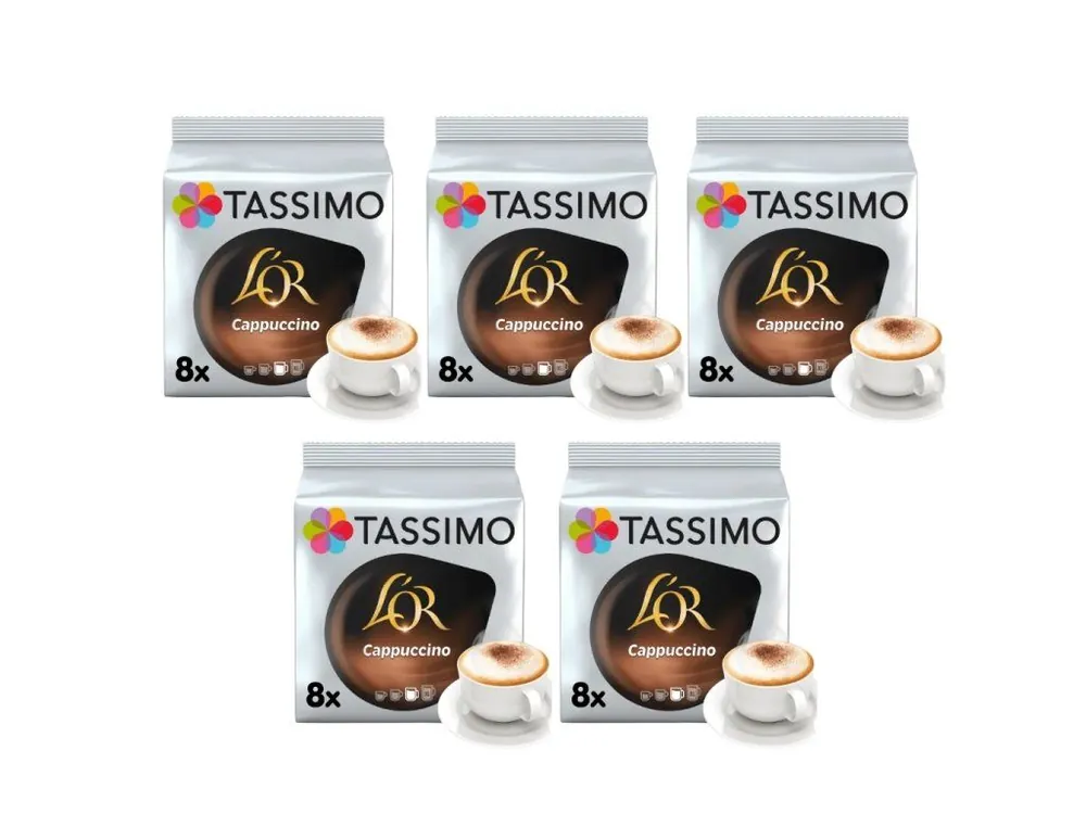 Tassimo L‘OR Cappuccino (8 drinks) 16 pcs carton 5 packs