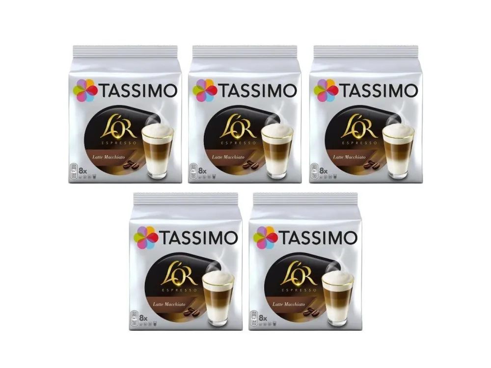 Tassimo L‘OR Latte Macchiatto 8+8 pcs carton 5 packs