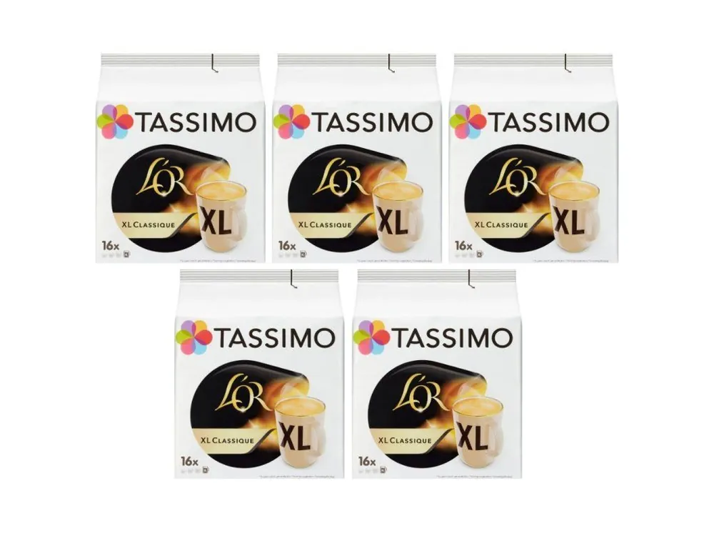 Tassimo L‘OR XL Classique 16 pcs carton 5 pack