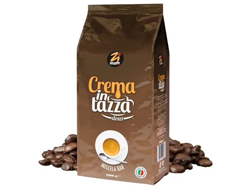 Zicaffe Crema inTazza doux coffee beans 1 kg
