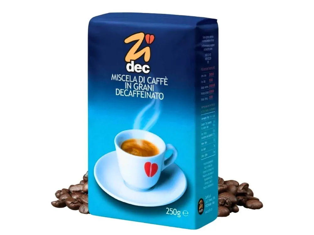 Zicaffe Zidec decaffeinated coffee beans 250 g