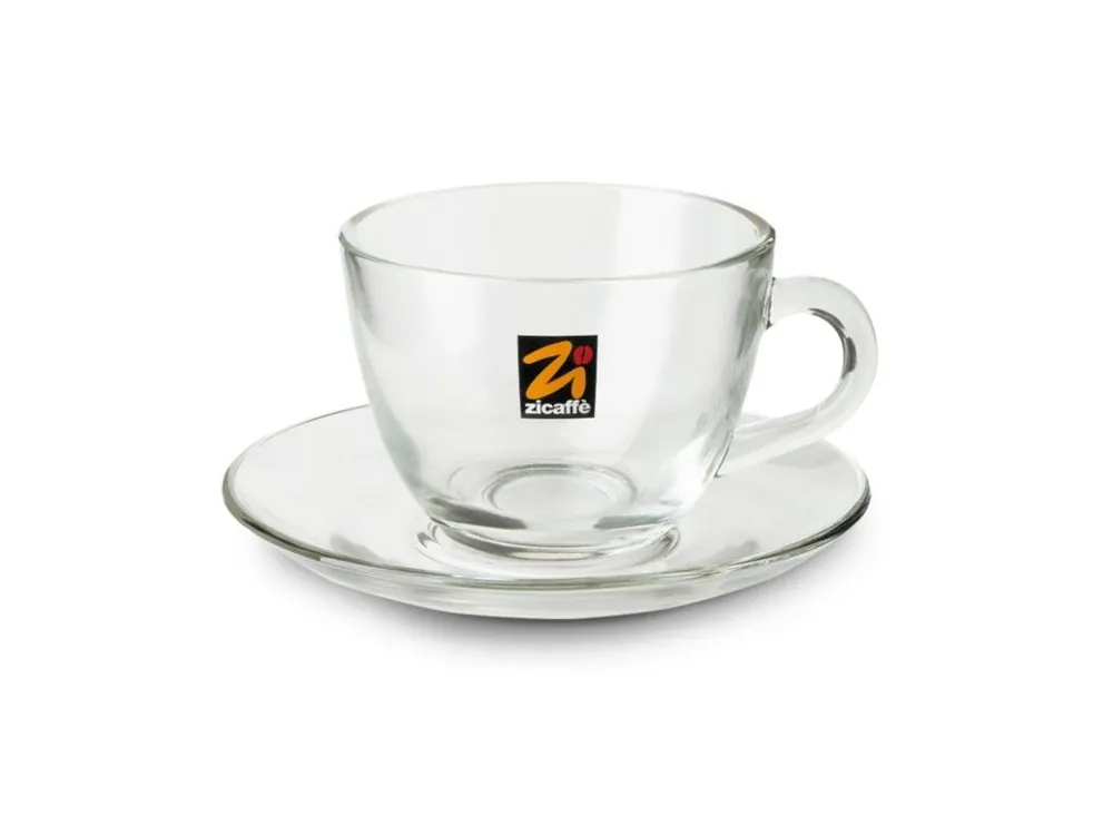 Zicaffe cappuccino cup glass
