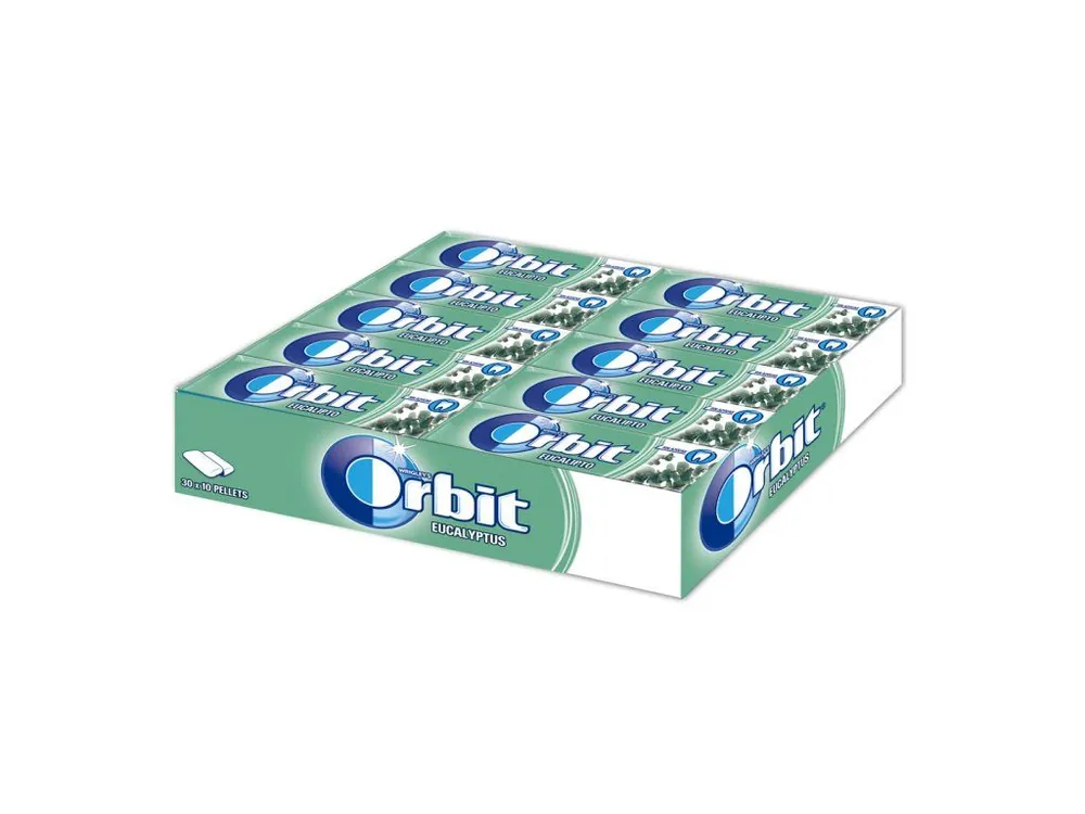 Wrigley‘s Orbit Eucalyptus Sugar Free Chewing Gum 30 Pieces x 14g Carton
