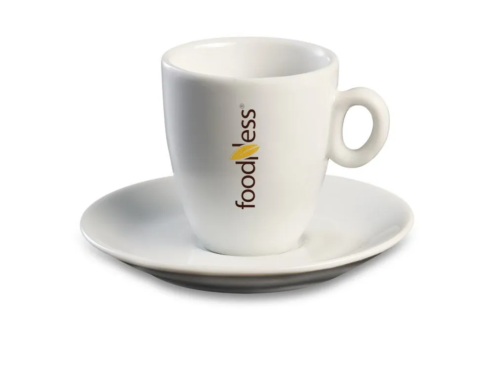 Foodness cup and saucer porcelain 110ml