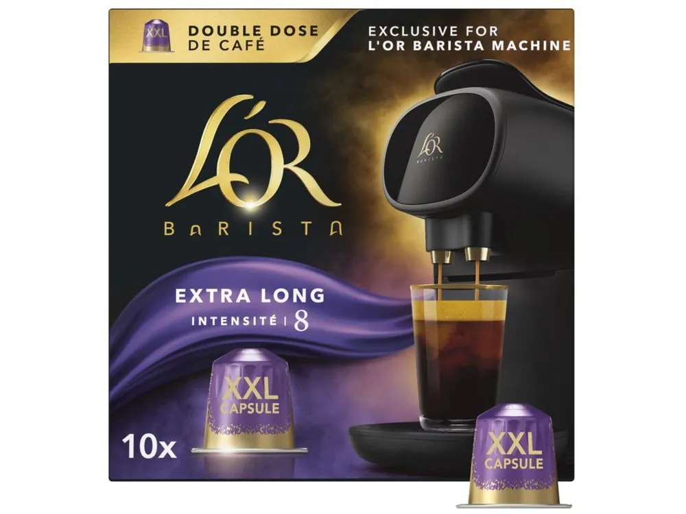 L‘OR BARISTA XXL Extra Long 10 capsules for L‘OR Barista coffee machines