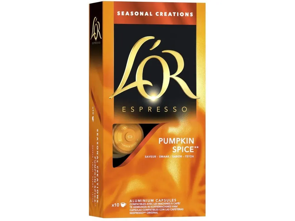L‘OR Espresso Pumpkin Spice ALU capsules for Nespresso® 10 pcs