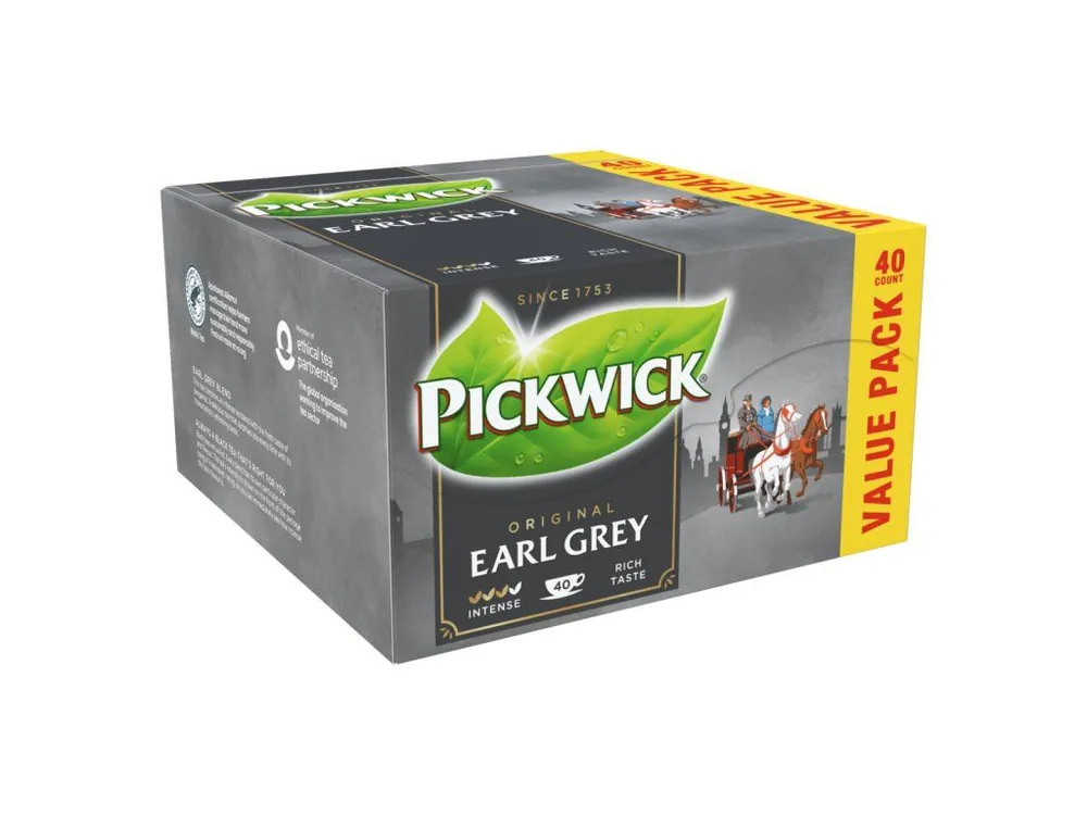 Pickwick Earl Gray flavored black tea 40 x 2g (80g)