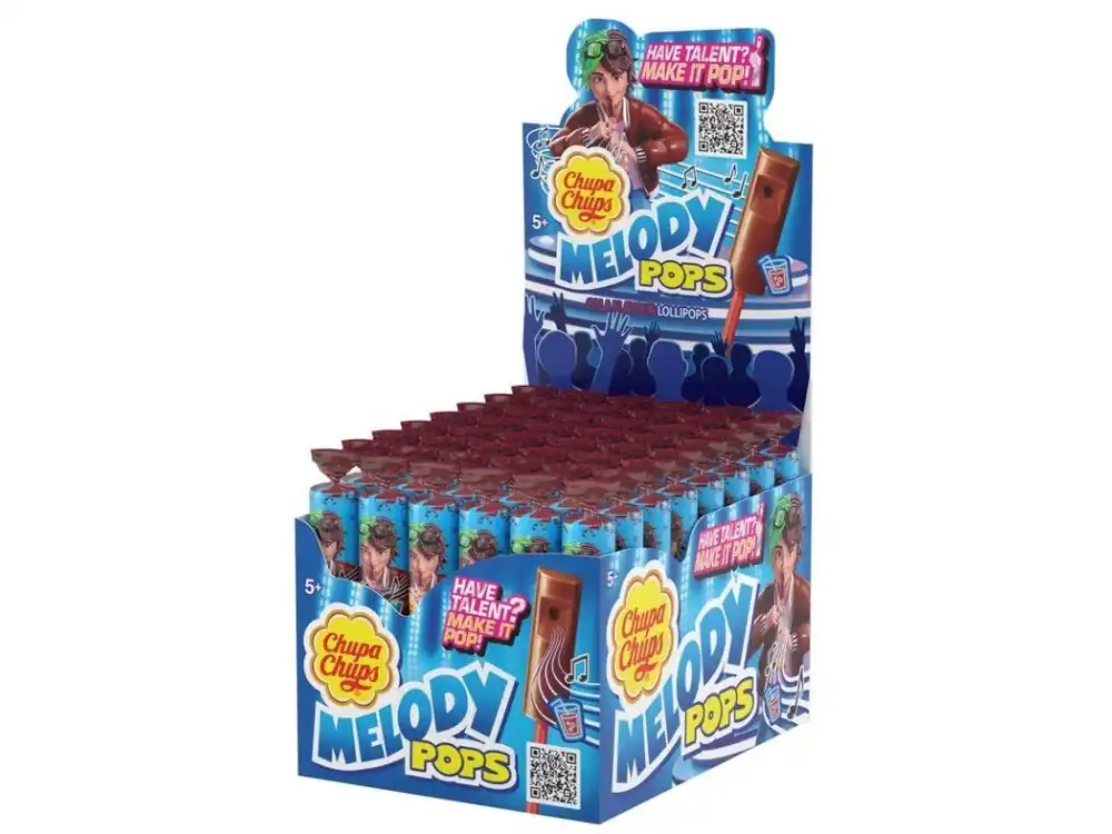 Chupa Chups Melody pops cola lollipop whistle carton 48 x 15 g