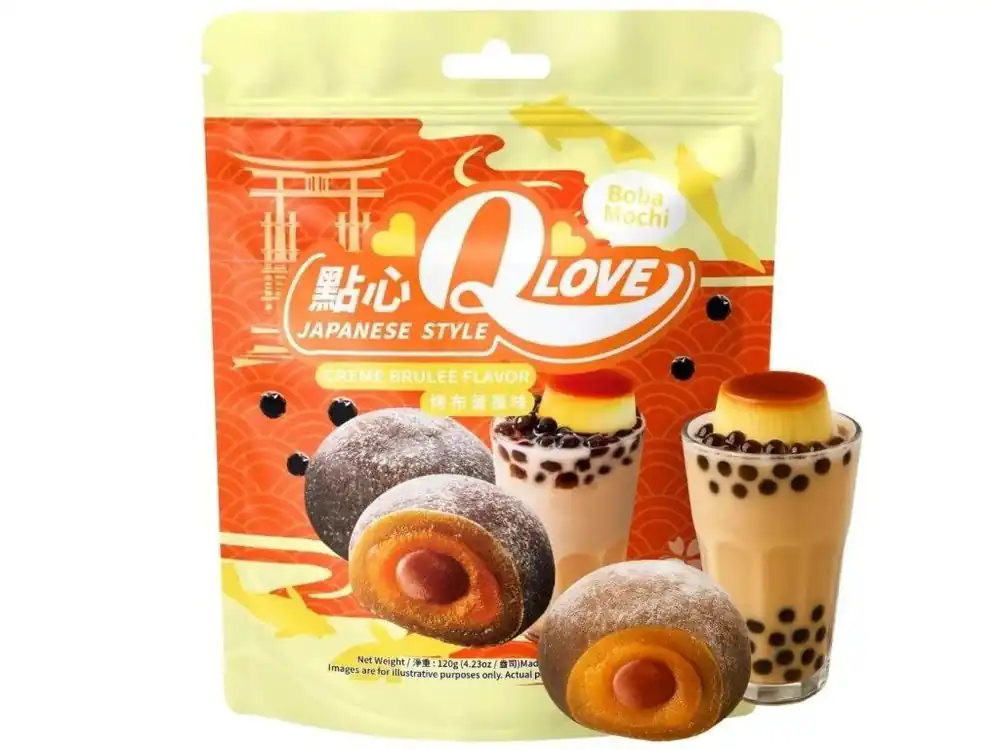 Qlove Japanese Boba Creme Brulee Cookies 120g