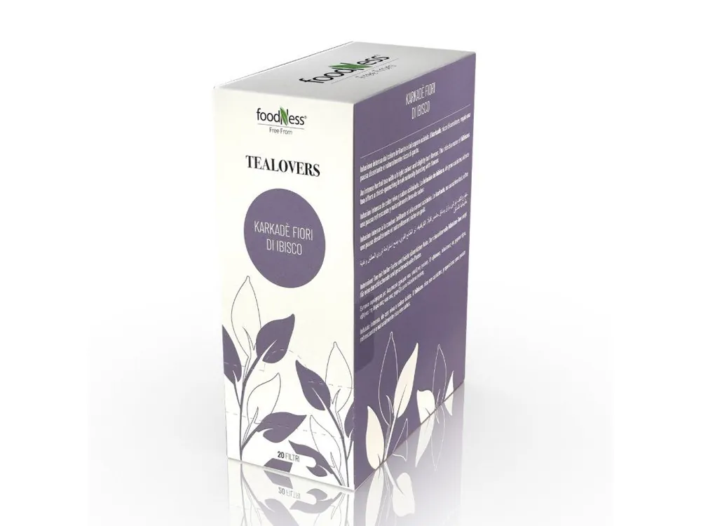 FoodNess Tealovers Karkadé Hibiscus flower tea 20 bags 40 g