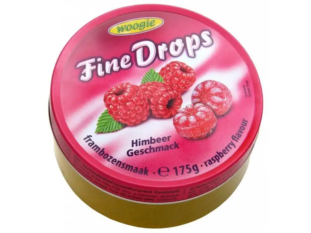 Woogie Fine Drops Raspberry 175g