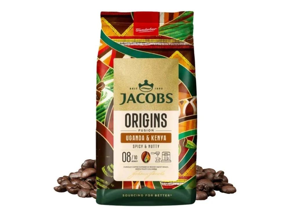 Jacobs Origins Fusion Uganda & Kenya coffee beans 1kg