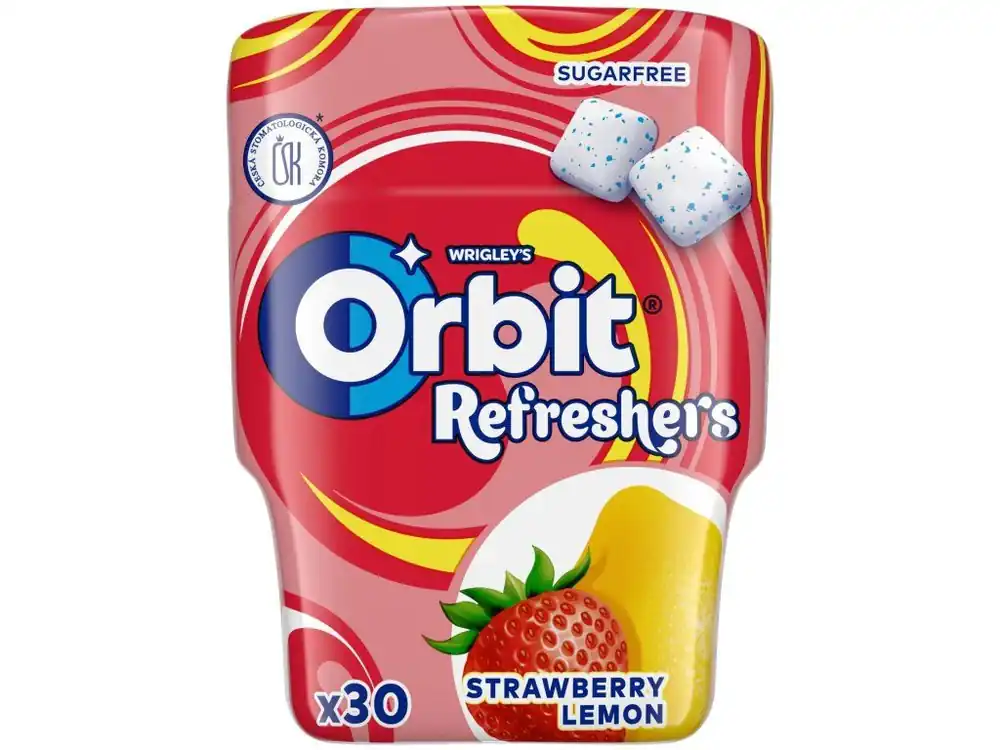 Wrigley‘s Orbit Refreshers Strawberry Lemon dragee can 67g