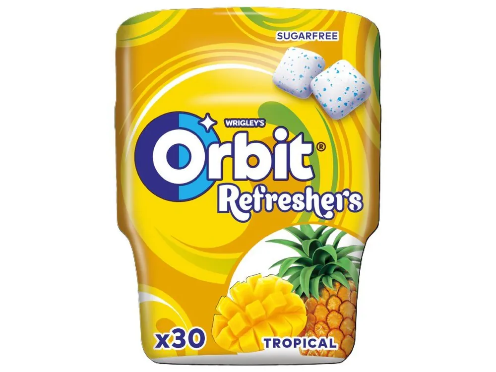 Wrigley‘s Orbit Refreshers Tropical dragee can 67g