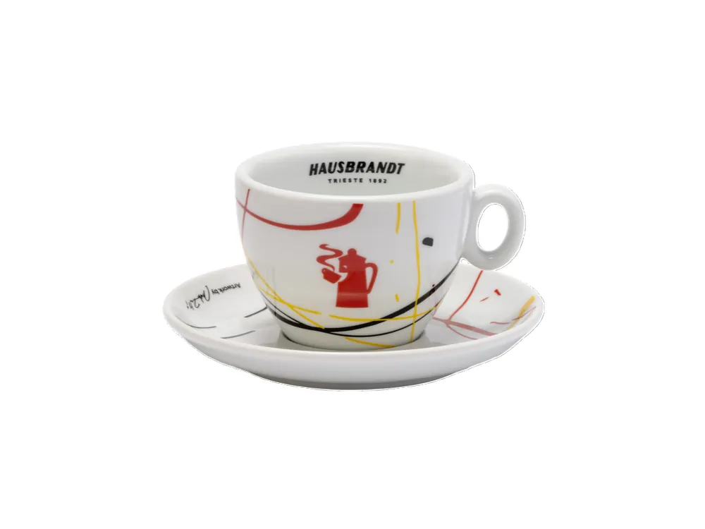 Hausbrandt Fluid Cappuccino Cup and Saucer 180 ml
