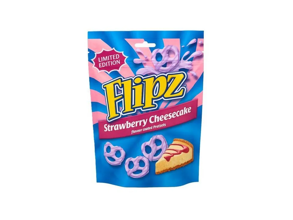 Flipz pretzels with strawberry cake flavor 90g
